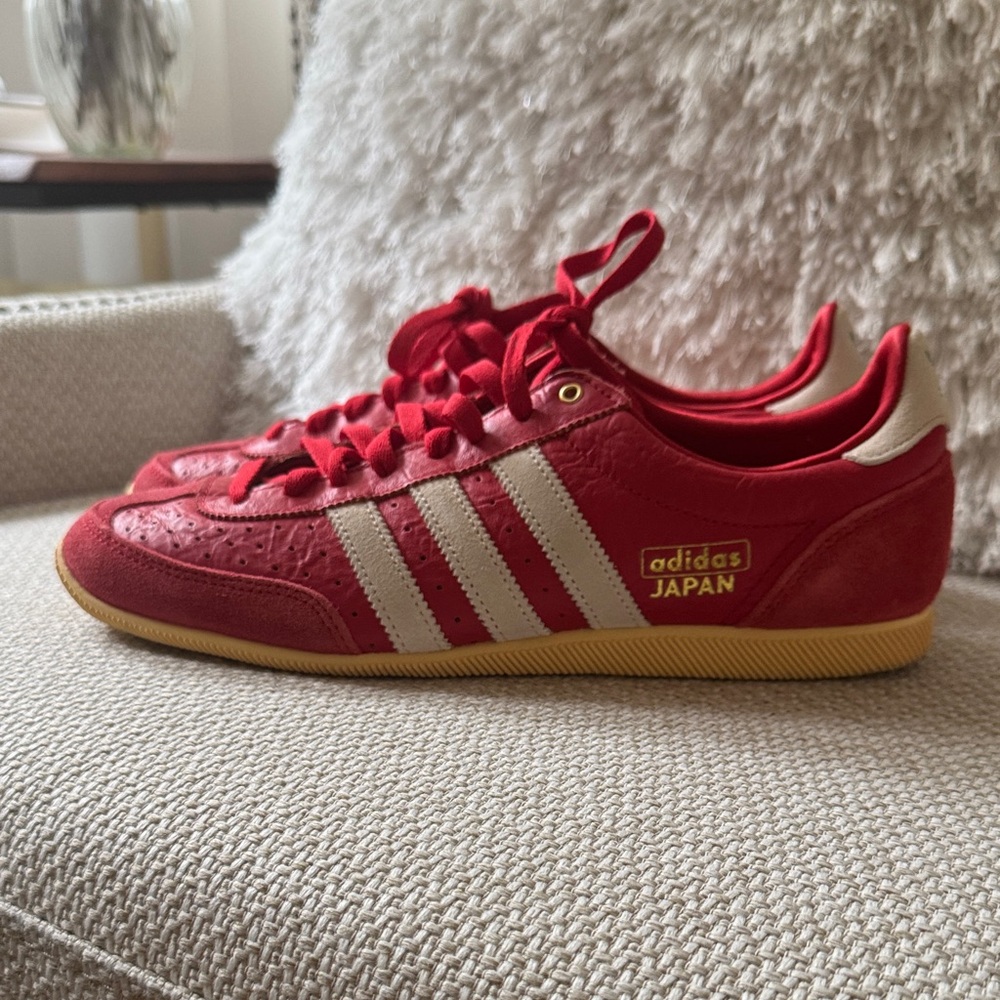 Adidas Japan Red and Cream Sneakers